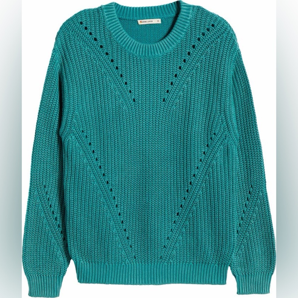 Marine Layer Ramona Cotton Crewneck Size XL Women's Sweater